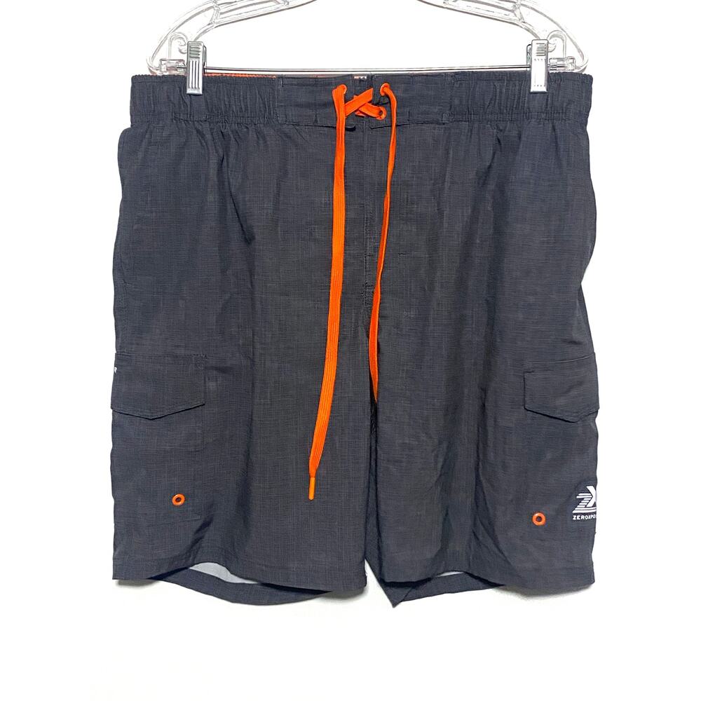 Zeroxposur Swim Cargo Board Shorts Mens L Beach Vacation Cruise Resort Summer